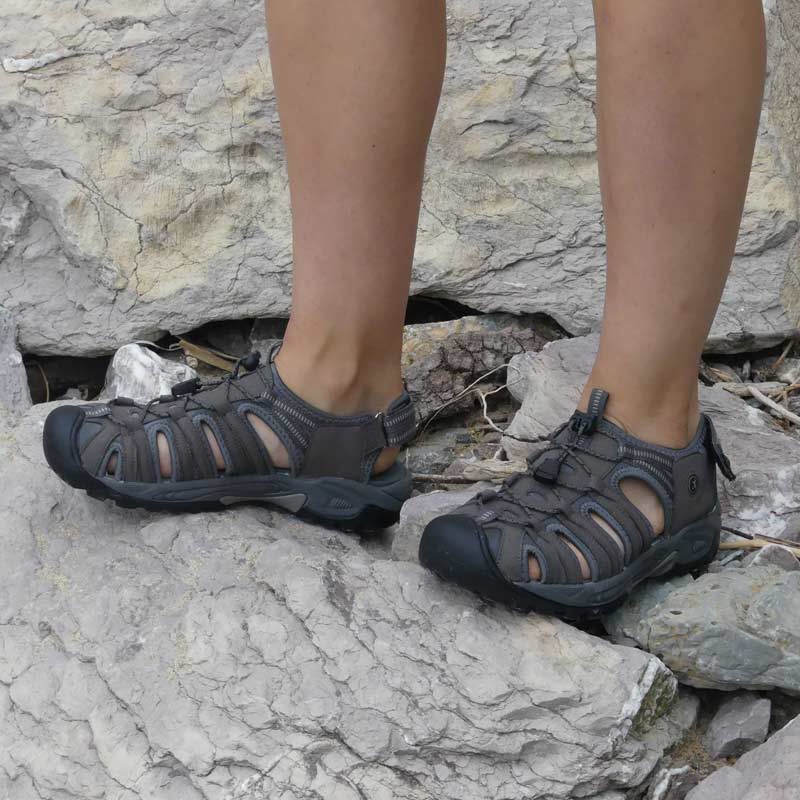 Aldea Dark Gray Trekking Sandals- Outlet special prices